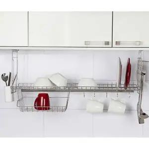 갤러리 풀세트 싱크선반 800 식기건조대 싱크선반 씽크선반 컵걸이 행주걸이 국자걸이