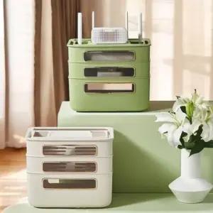 고품질 셋톱박스 정리함 공유기 보관 선정리 보관함 (WFK5YHM)