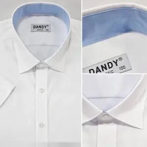 남자 슬림핏 반팔 와이셔츠 여름 화이트셔츠 (WFK695Z)