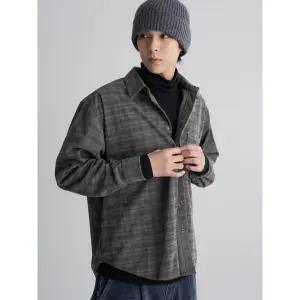 [에잇세컨즈] 코듀로이 체크 셔츠  애쉬 (225X64EQ24)