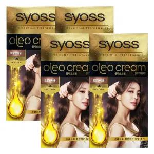 사이오스 올레오크림 새치커버 3N 로얄브라운 100g 4개