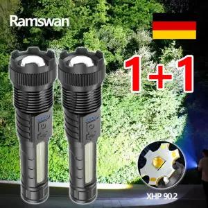 1+1 충전식 후레쉬 c타입 초강력 led 손전등 괴물 랜턴