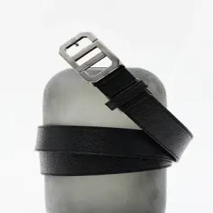 닥스 액세서리 남성 25SS [스테디셀러] 블랙 DD로고 소가죽 벨트 WBBE5E601BK