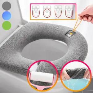 극세사 변기커버 10개 빨아쓰는 따뜻한 무세균 변기시트 엉뜨 손잡이형