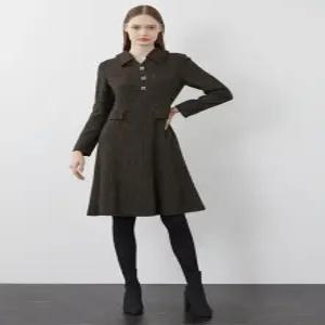 [올리비아로렌] 체크A라인 원피스VOCOA3W9211