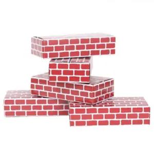 유치원 튼튼 갈색 종이 벽돌블럭40Ｐ 단체선물 빅사이즈