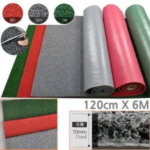 학교 실외공간 현관 눈길 빗물 코일 쿠션 고무 바닥재 롤매트 6M 다용도실 흙