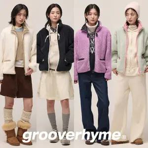 [그루브라임] 여성 본딩 플리스 하이넥 점퍼 1종