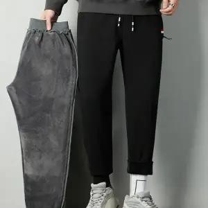 남성 트레이닝 조거 팬츠 기모 보온 츄리닝 남자 트레이닝 조거 팬츠 밴딩