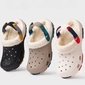 겨울 슬리퍼 푹신한 패딩 따뜻한 털 슬리퍼 사무실 논슬립 실내화 실내용 미끄럼 사계절 보온 거실 남성