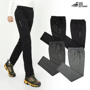 [아웃도어스/제로스포츠]윈드페이스 허리고무줄 밴딩 스판 기모 긴바지_YB2177