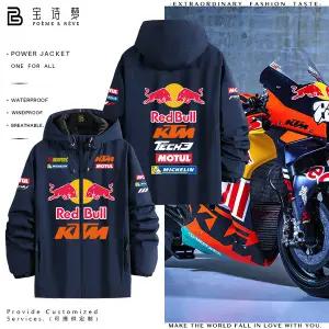 레이싱 자켓 재킷 점퍼 유니폼 모터팀 2025 KTM Red Bull MotoGP 레이스 상품 봄/가을/겨울 남여공용용 윈