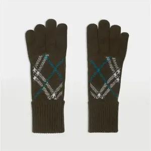 버버리 체크 캐시미어 블렌드 남녀공용 니트 장갑 80988921