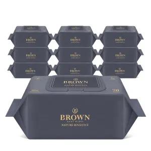 [브라운][브라운물티슈] 네이처 센시티브 70매 캡 10팩