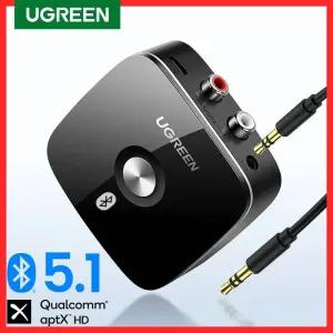 HDMI무선송수신기 UGREEN 블루투스 RCA 리시버 51 aptX HD 35mm 잭 Aux 무선 어댑터 TV 차량용 음악 2RCA