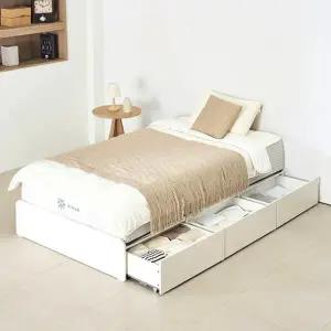 [지누스]루미 수납형 침대프레임(슈퍼싱글/화이트)