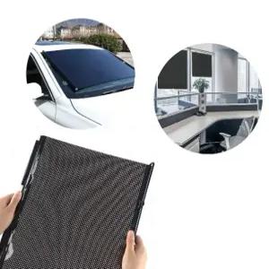 무타공 큐방 블라인드 햇빛 가리개 자동차 창문 샷시 열차단 롤스크린 커텐 사무실