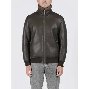 [본사직영] 피유 레더 빈티지 무스탕 점퍼 M-ICJP61