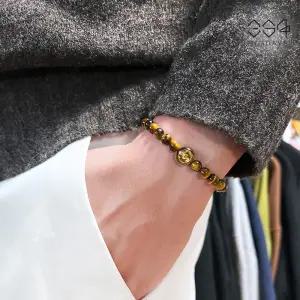 364days 천연 호안석팔찌 6mm 남녀공용 십이간지 동물띠 타이거아이즈 팔찌