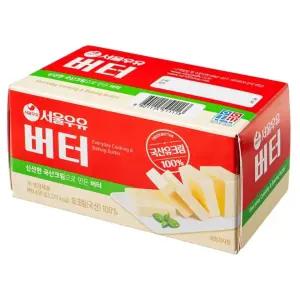 서울우유 무염 버터 냉장 450g