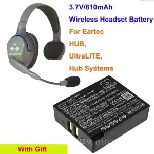 Cameron 무선 헤드셋 배터리  LX600LI Eartec 허브 UltraLITE 시스템용 810mAh