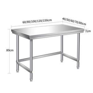 스테인리스 304SUS 탁자 포장대 작업대 80x80x80cm 스텐 단층