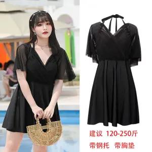 빅사이즈 수영복 와이어 비치웨어 여성수영복 100키로 온천