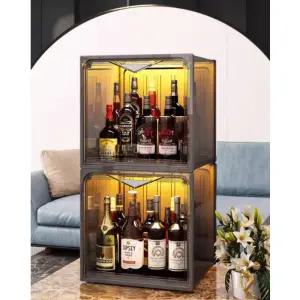 위스키 진열장 장식장 양주 위스키진열장 선반 LED 와인 조명