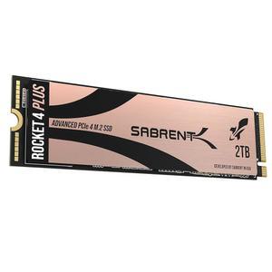 SABRENT 2TB 로켓 4 플러스 NVMe 4.0 Gen4 PCIe M.2 2280 내장 SSD - 최대 7100MB/s 읽기 6600MB/s 쓰기 - 고성능 TLC NAND PS5 호환 PCIe 3.0 이전 버전 호환 SB-RKT4P-2TB