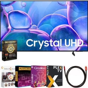 삼성 UN50U7900FFXZA 50인치 UHD 시리즈 UHD 4K 스마트 타이젠 TV 2025 번들 HDMI 케이블 프리미어 영화 스트리밍 데코 기어 CPS 전용 26개월 보호 팩 BEACH-CPS-26M500