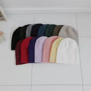 여성용 린넨 레이온 15색 파스텔 비비드 남성 비니