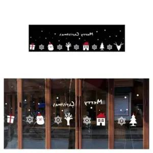 크리스마스 창문 장식 스티커 풍경 인테리어 포인트 그래픽 (WFJ4HV3)