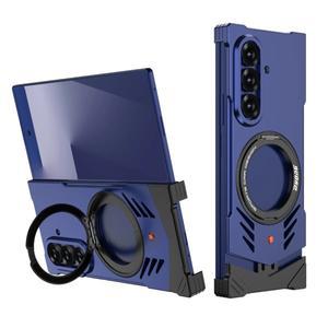 [호환품]삼성 호환 갤럭시 호환 Z 폴드 7 6용 메탈 프레임리스 브라켓 마그네틱 풀 쿨링 보호 케이스