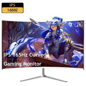 터치스크린24 인치 IPS 165hz 모니터 게이머 1080p HD 게이밍 PC LCD 곡선 스크린 데스크탑 디스플레이 1MS