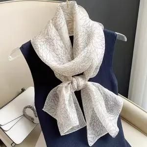 실크스카프 아사 봄 목도리 여성 여름 미니 린넨