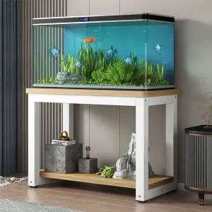 어항받침대 수족관 원목 수납장 받침 프레임 3자