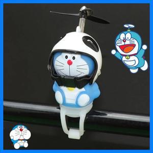 도라에몽 자전거 전면 조명 장식품 스트랩 진동 라이트 방수 헤드 라이트 후면 램프 애니메이션 헬멧 오토