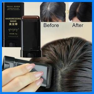 임시 헤어 컬러 스틱 오래 지속되는 빠른 커버력 간편하게 바르는 헤어 및 수염 염색 펜 뿌리 부분의 터치