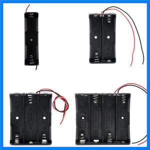 18650 케이스 1X 2X 3X 4X 18650 배터리 홀더 스토리지 박스 케이스 1 2 3 4 슬롯 배터리 컨테이너 와이어