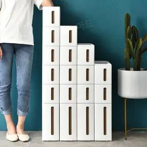 플라스틱 틈새수납장 가벼운 서랍 슬라이딩 3층 과일