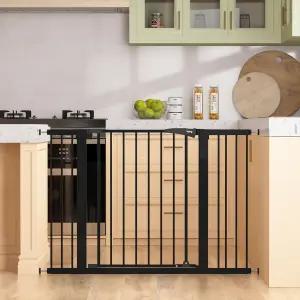 계단용 케니 29.7-46인치 베이비 게이트 출입문용 도그 자동 닫힘 압력식 장착형 드릴링 펫 엑스트라