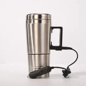 프리미엄 차량용커피포트 전기포트 온수 컵 12V 24V 내부스테인리스스틸
