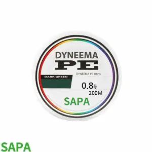 싸파 다이니마 P.E합사낚시줄 다크그린 200m 0.8호