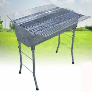 스탠드왕대 스텐 바베큐그릴 N51 캠핑용 윙테이블포함 숯불 바비큐그릴
