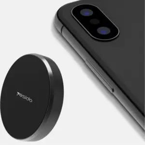 차량 초강력 원형 블랙 자석 휴대폰 거치대 제네시스 튜닝