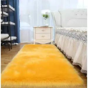 양털러그 양모 페이크 단모 매트 샤기 에코 대형 거실