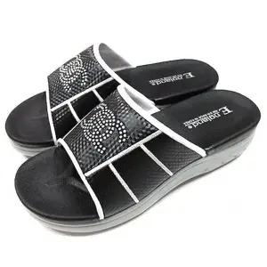 고품질 SP628 택1 블랙 여성 슬리퍼 (WFJRNRD)