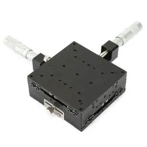 킨소 선형 스테이지 SEMY100-AC 100 * 40mm 마이크로미터 수동 슬라이드 테이블 트리밍 크로스 롤러 XY