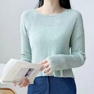 루즈핏 여성 데일리 여름 니트 클래식 가을 골지 여자 (KYR-WFGV7Y5)