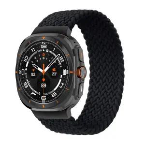 호환  갤럭시 워치용 브레이드 솔로 루프 울트라 스트랩 스포츠 나일론 벨트 팔찌 갤럭시 워치 7 울트라 밴